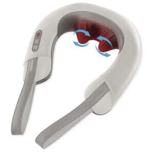 HoMedics Pro Therapy Elite Neck Massager w/ Heat Shiatsu Vibration NIB Tan